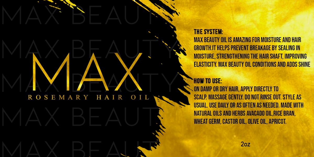 Max Beauty Rosemary Hair Oil